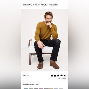 BANANA REPUBLIC Italian Merino Wool Sweater